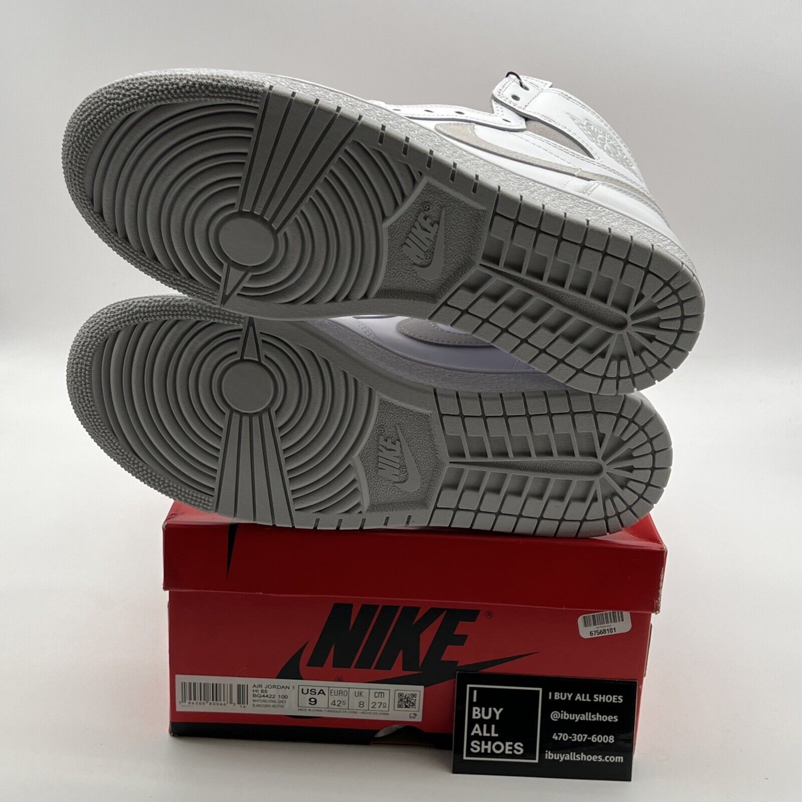 Size 9 - Air Jordan 1 Retro High 85 OG Neutral Gray (BQ4422-100)