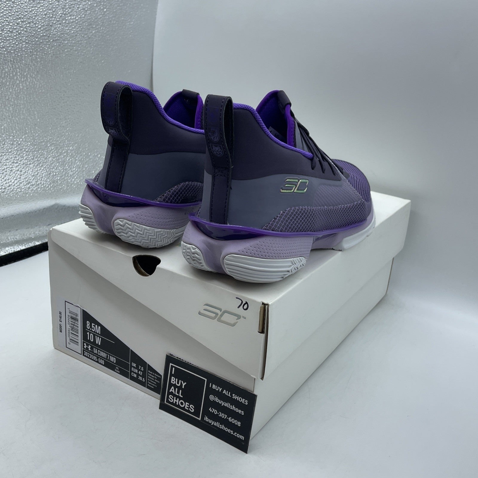 Size 8.5 - Under Armour Curry 7 International Women's Day (3023595-500)
