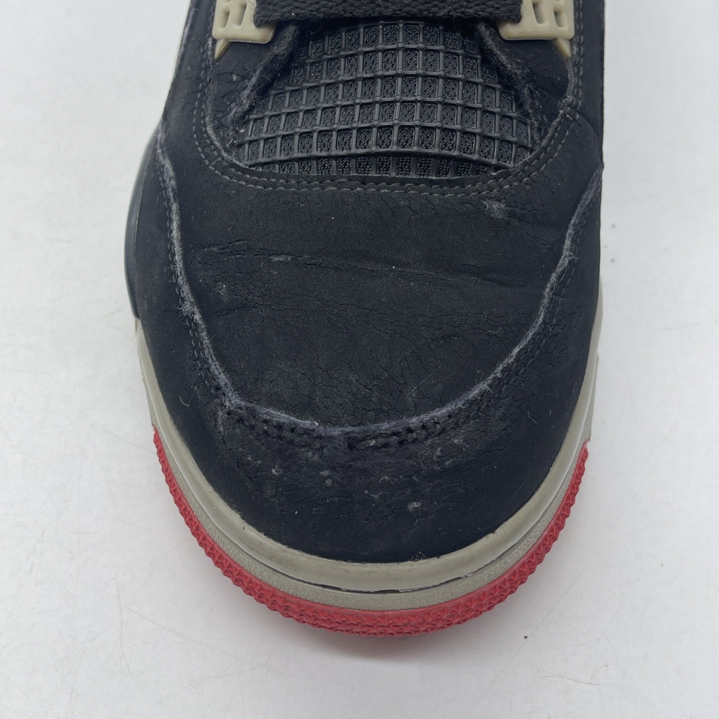 Size 12 - Jordan 4 Retro OG Mid Bred 2019 Black Grey Suede (308497-060)