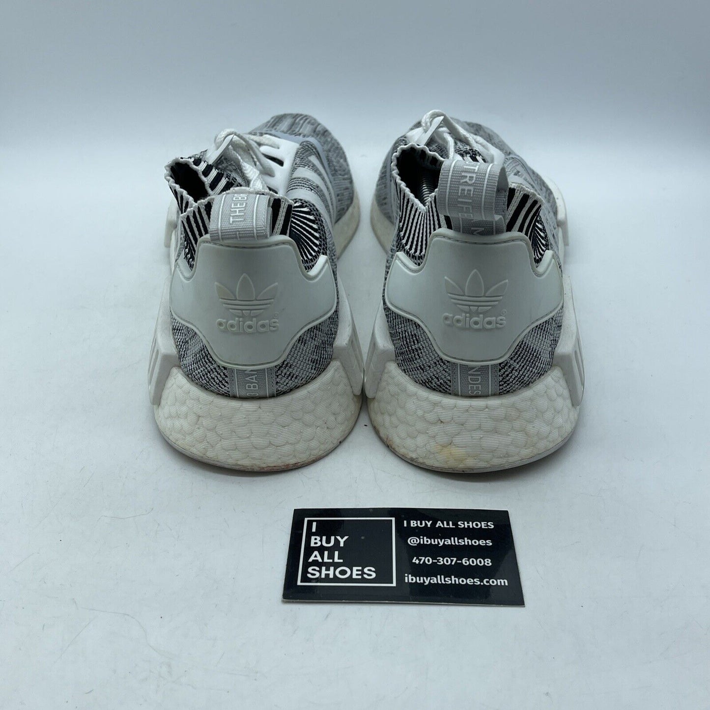 Size 13 - adidas NMD_R1 PK Oreo Black White Suede Leather (BY1911)
