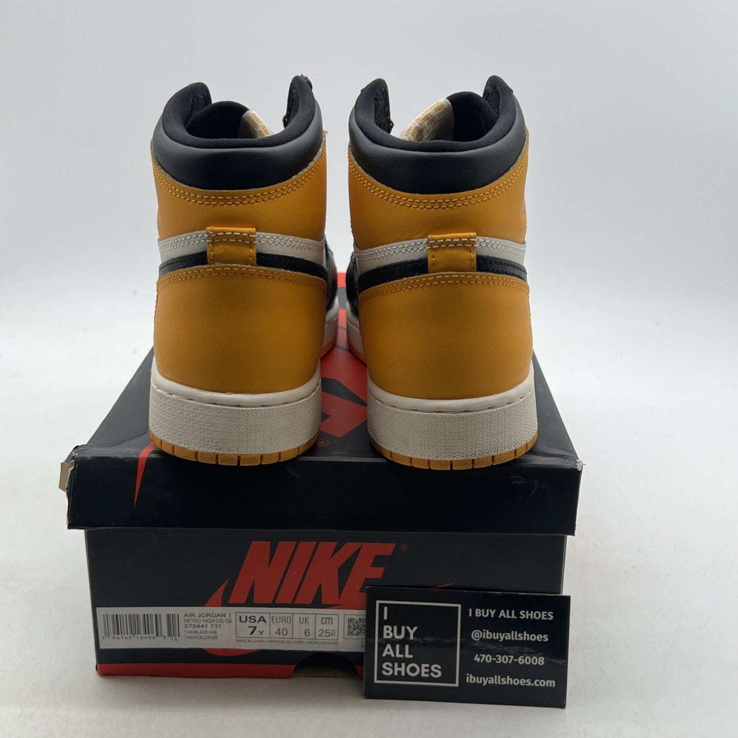 Size 7 - Air Jordan 1 Retro OG High Yellow Toe (575441-711)