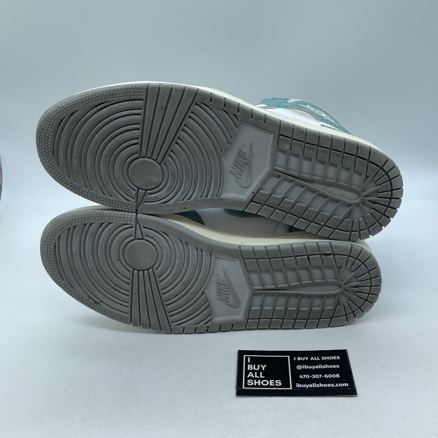 Size 9.5 - Jordan 1 Retro OG High Turbo Green Grey Suede Leather (555088-311)