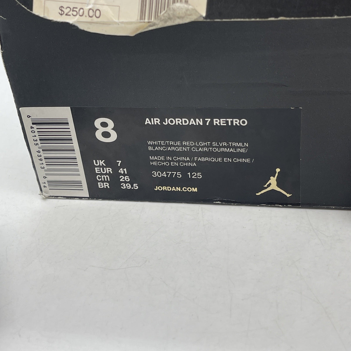 Size 8 - Air Jordan 7 Retro 2015 Hare (304775-125)