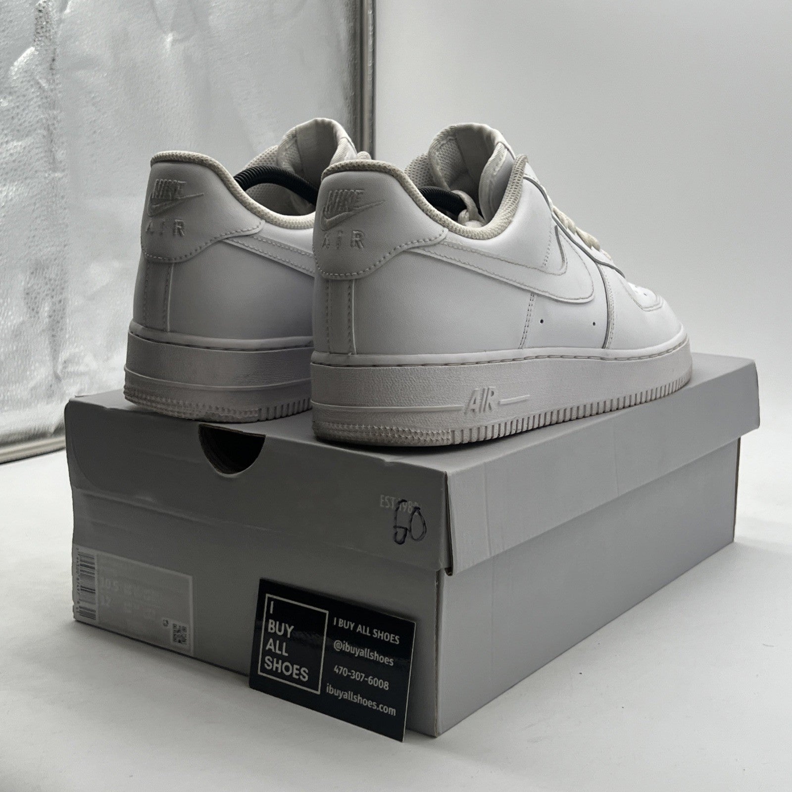 Size 10.5 - Nike Air Force 1 '07 Low Triple White (CW2288-111)