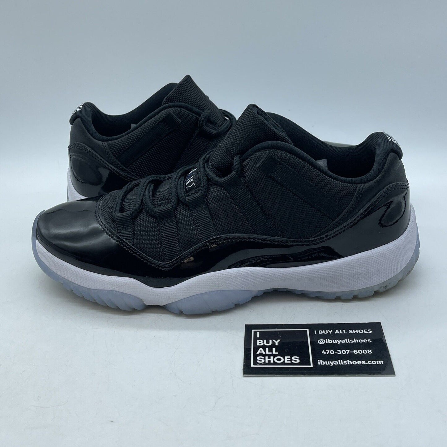 Size 8 - Air Jordan 11 Retro Low Space Jam Black Blue Suede Leather (FV5104-004)