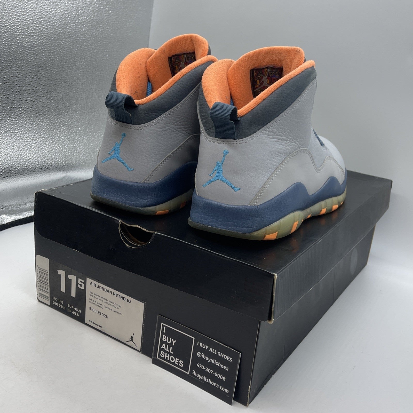 Size 11.5 - Air Jordan 10 Retro Bobcats (310805-026)