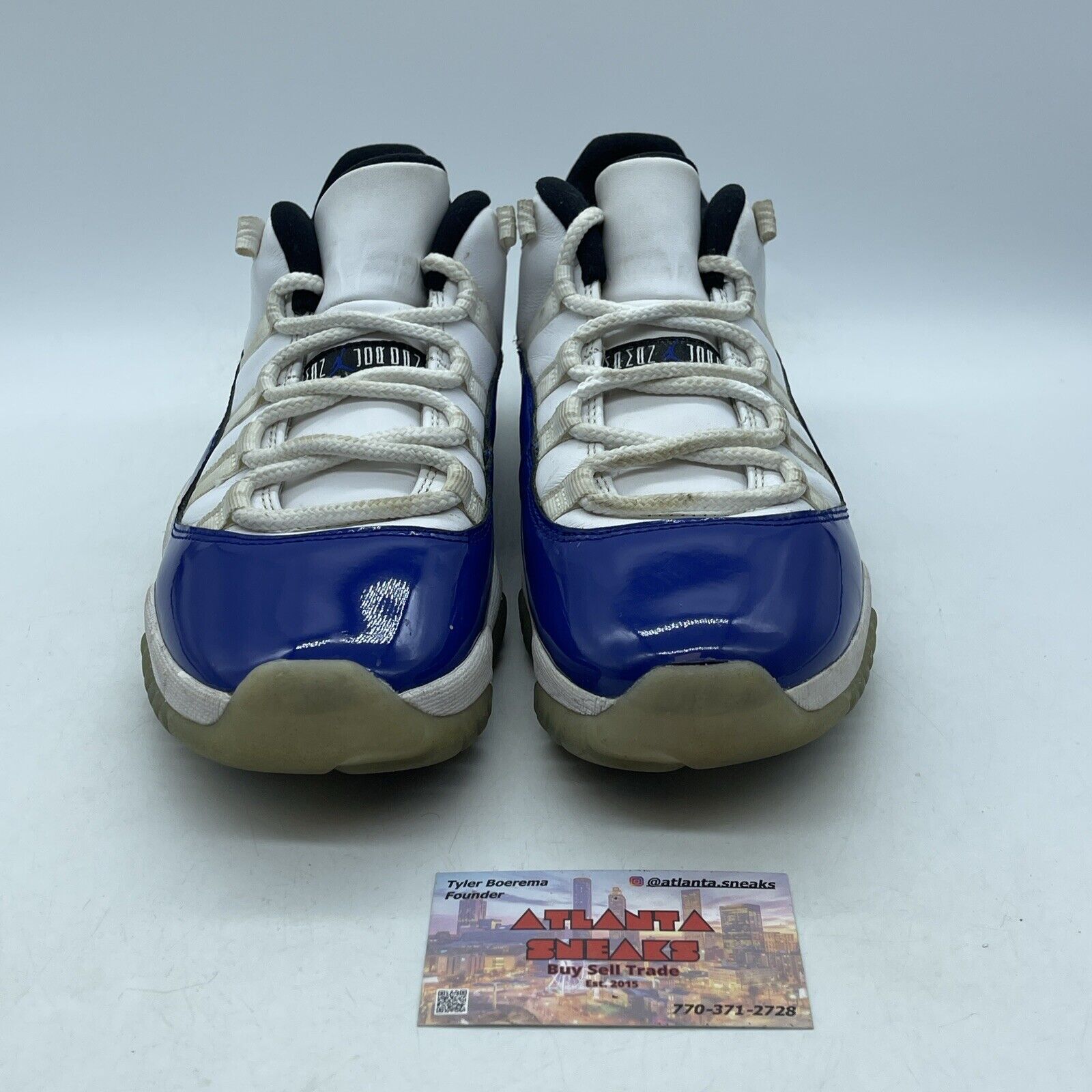 Size 9.5W - Nike Air Jordan 11 Retro Low White Concord Suede (AH7860-100)