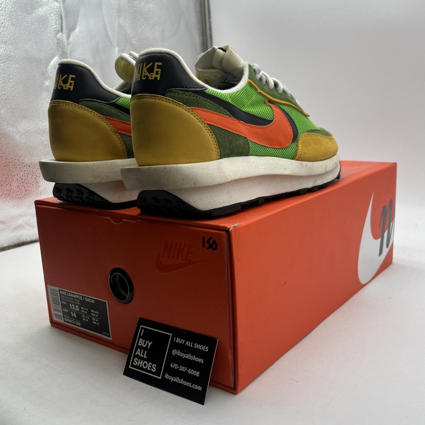 Size 12.5 - sacai x Nike LDWaffle Green Gusto (BV0073-300)