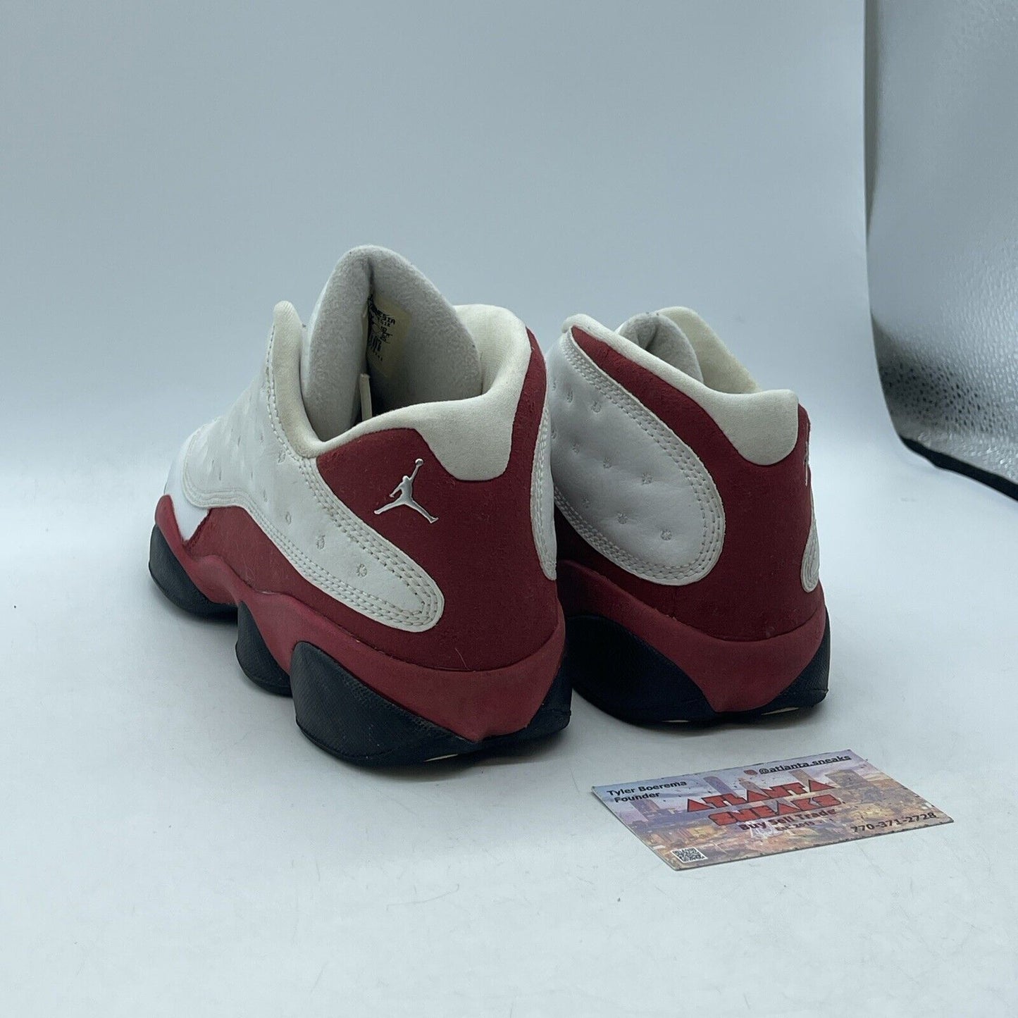 Size 7Y - Nike Air Jordan 13 Varsity Red Suede Leather White Red (310811-105)