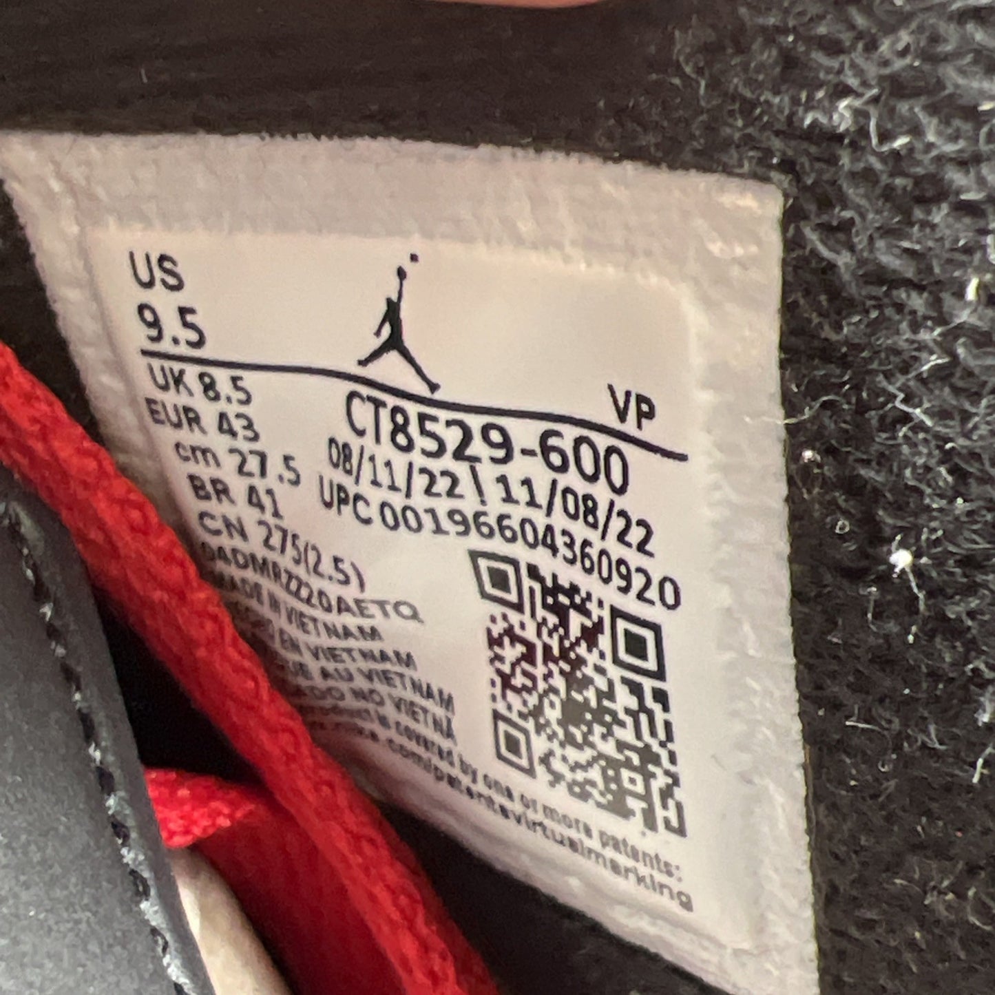 Size 9.5 - Air Jordan 6 Retro Toro Bravo (CT8529-600)