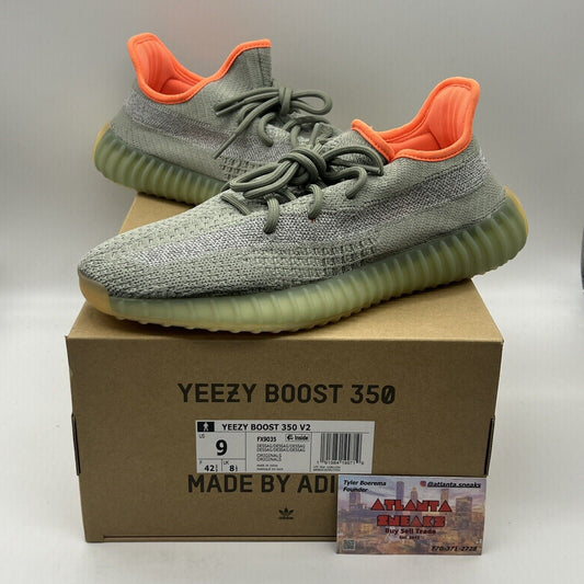 Size 9 - adidas Yeezy Boost 350 V2 Desert Sage Brand New Og All DS Sneakers