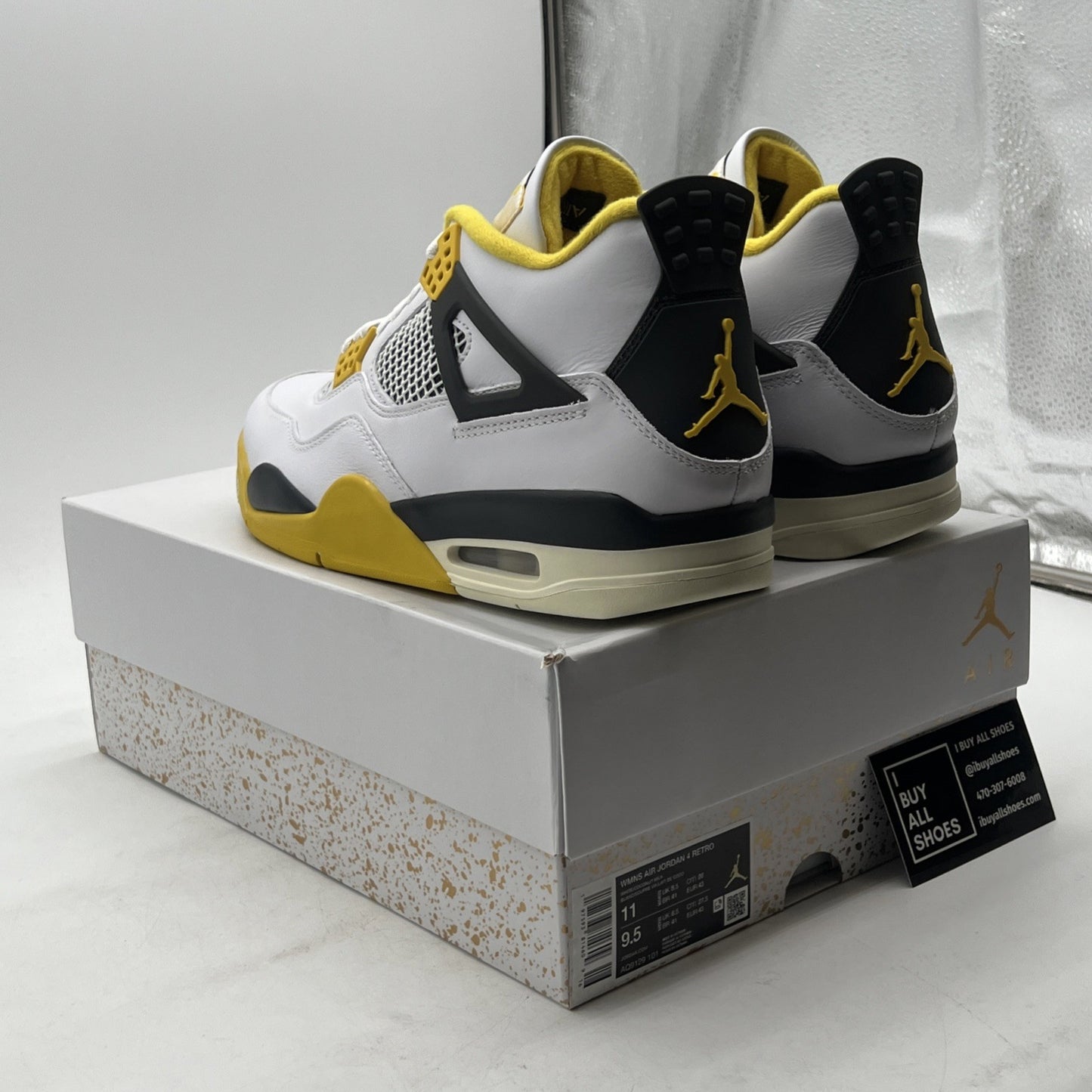 Size 11 - Air Jordan 4 Retro Vivid Sulfur W (AQ9129-101)