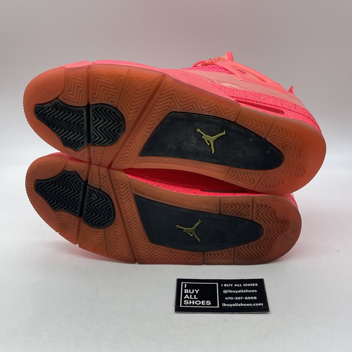 Size 11W - Air Jordan 4 Retro NRG Hot Punch Black Pink Leather (AQ9128-600)