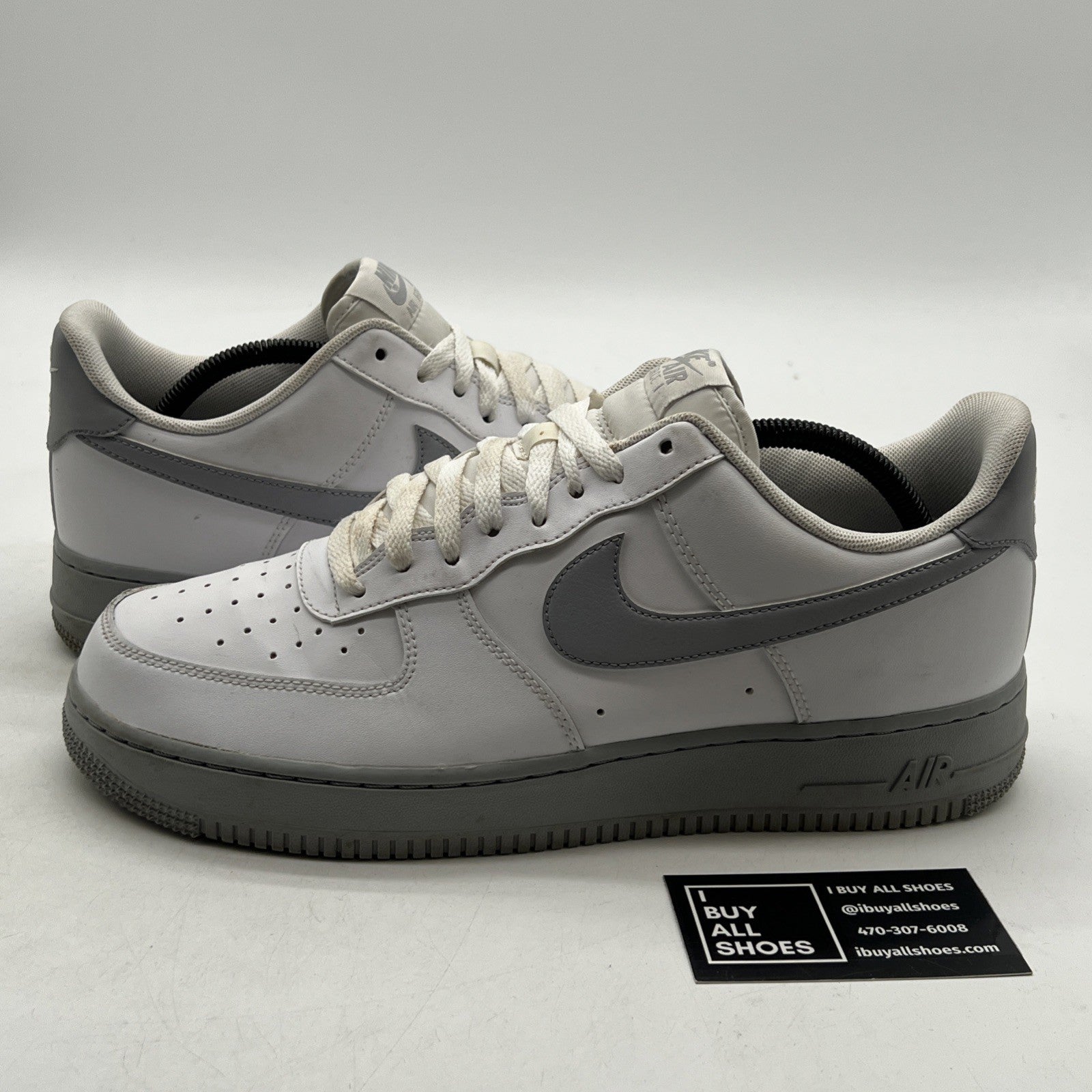 Size 10.5 - Nike Air Force 1 '07 White Grey Sole (CK7663-104)