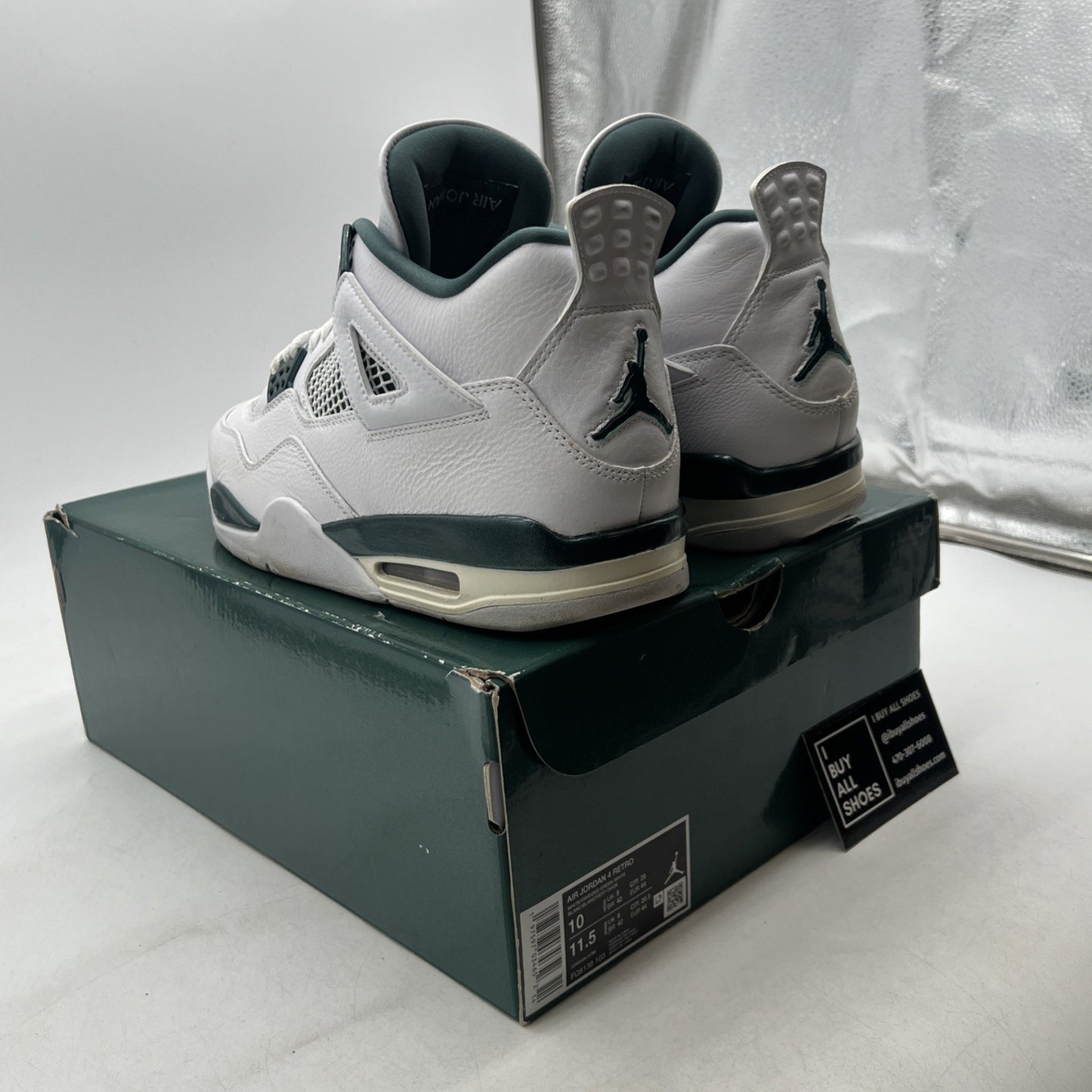 Size 10 - Air Jordan 4 Retro Oxidized Green (FQ8138-103)