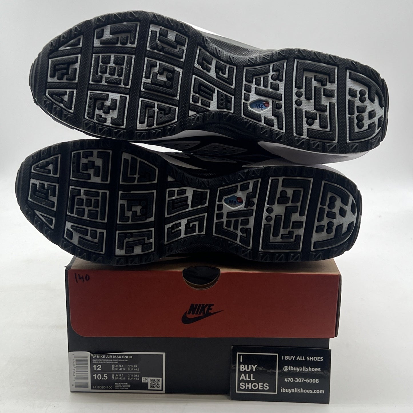Size 12 - Nike Air Sunder Max Blue Ice W (HJ8080-400)