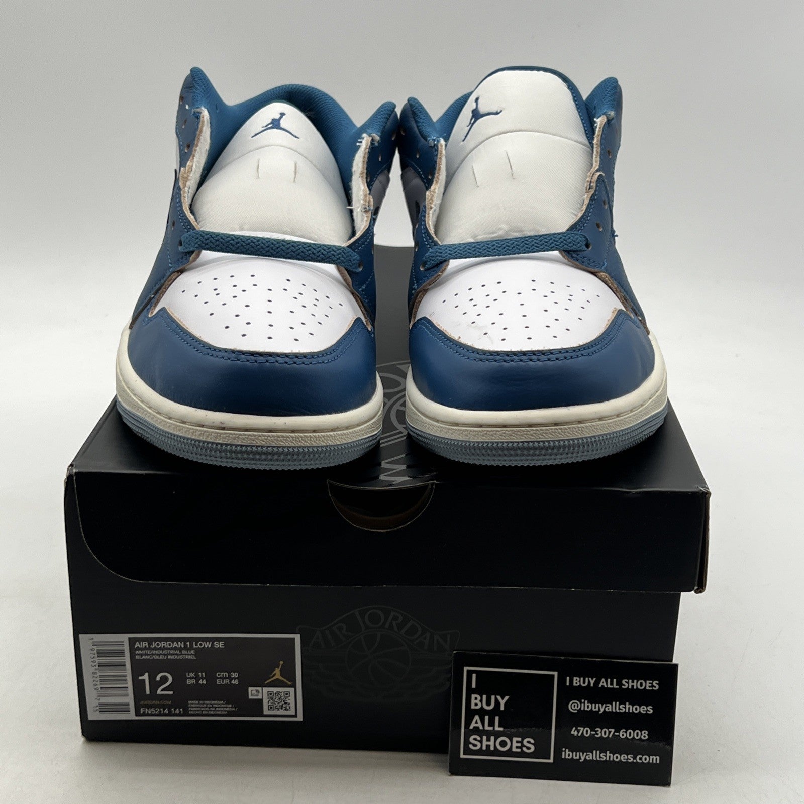 Size 12 - Air Jordan 1 SE Low Industrial Blue (FN5214-141)