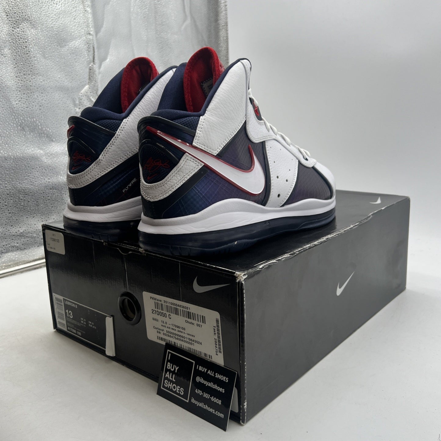 Size 13 - Nike Lebron 8 Veterans Day (417098-100)