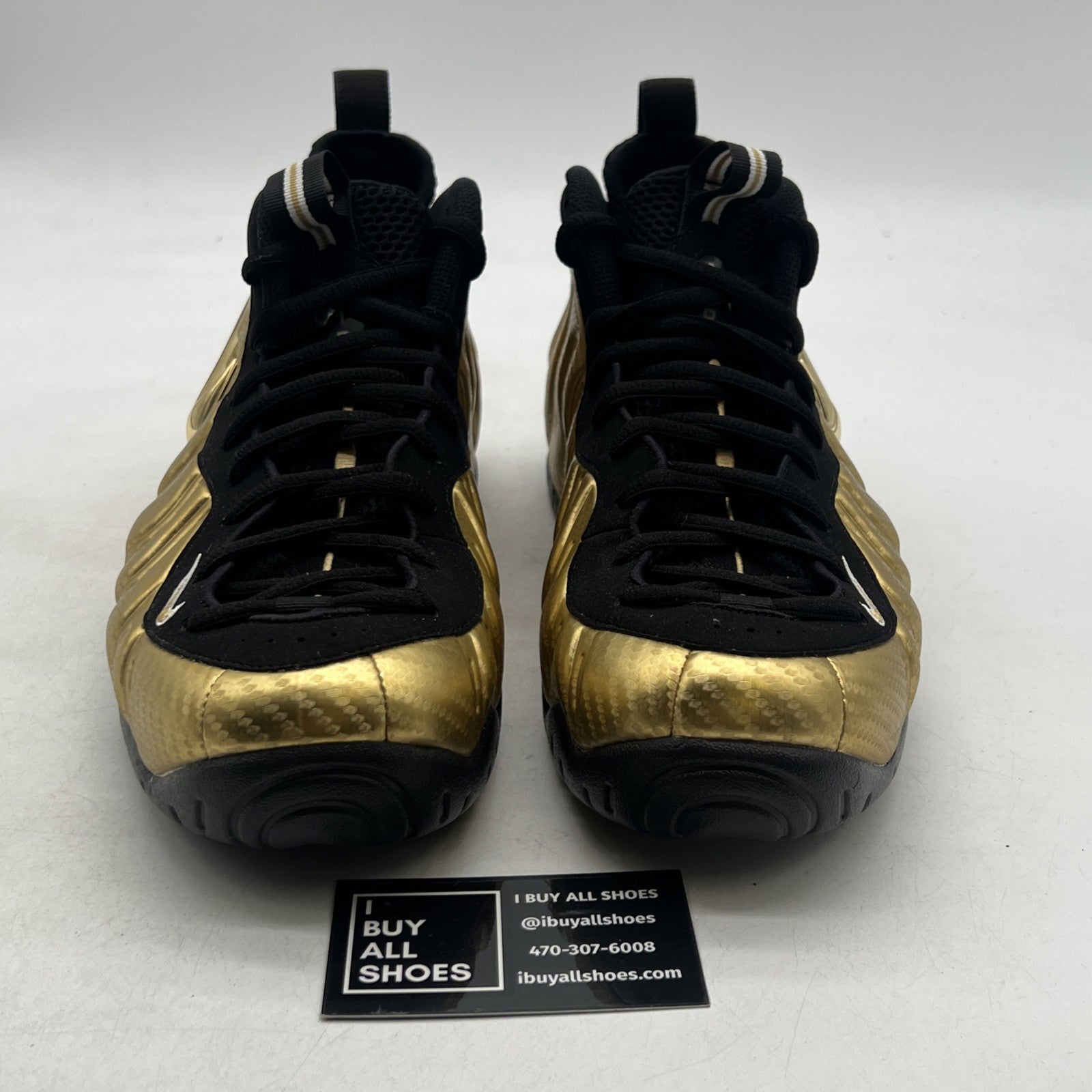 Size 11.5 - Nike Air Foamposite Pro Metallic Gold (624041-701)