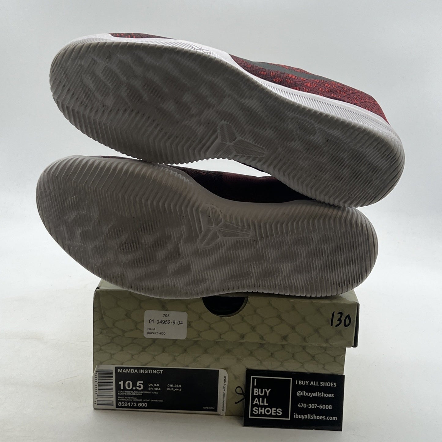 Size 10.5 - Nike Mamba Instinct Team Red (852473-600)