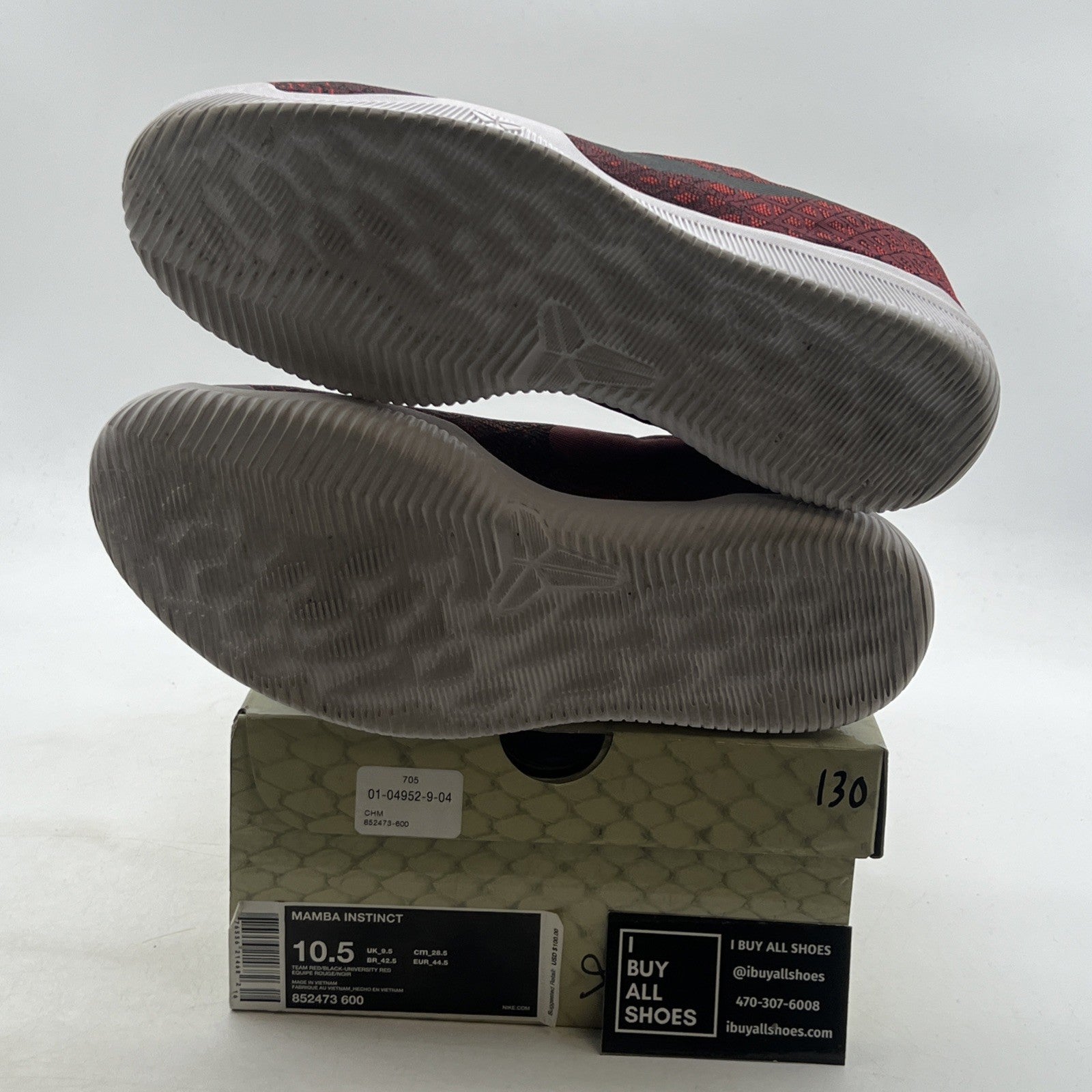 Size 10.5 - Nike Mamba Instinct Team Red (852473-600)
