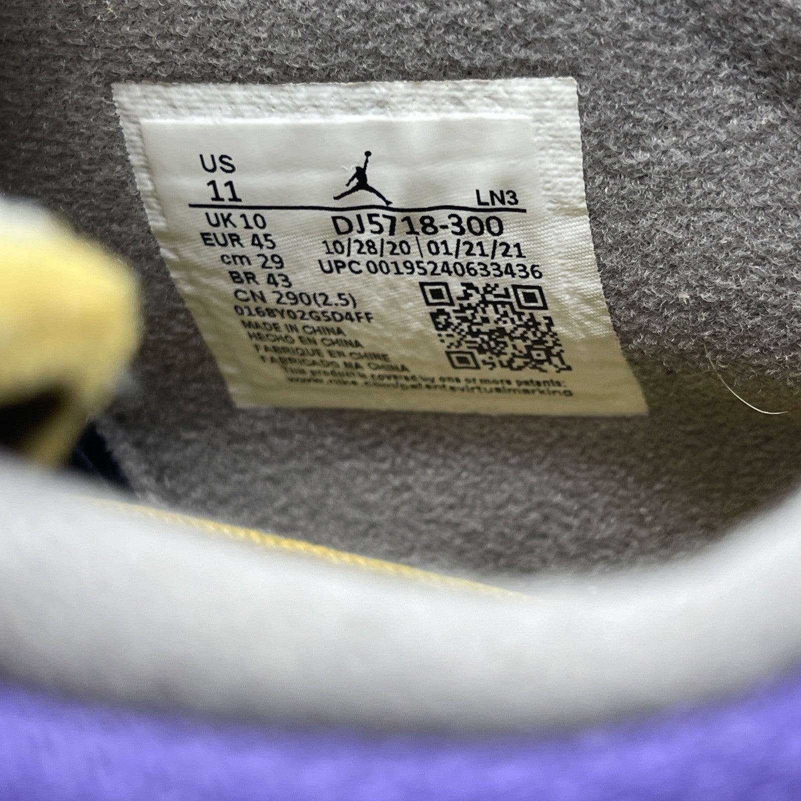 Size 11 - Jordan 4 Retro SP x Union 30th Anniversary Suede (DJ5718-300)