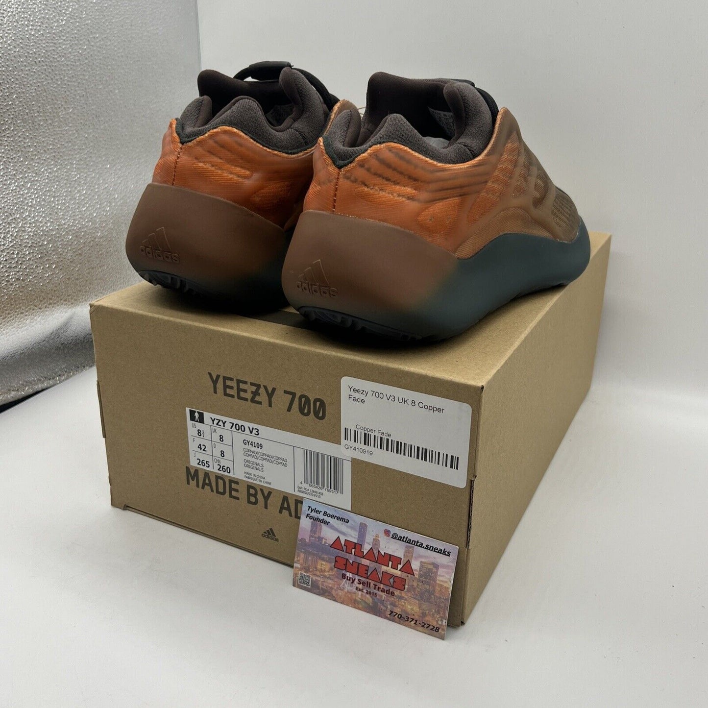 Size 8.5 - adidas Yeezy 700 V3 Copper Fade Brand New Og All Brown Ds Sneaker