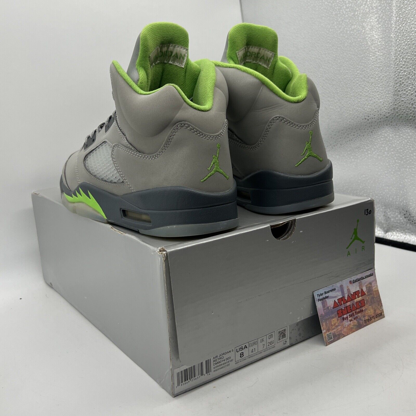 Size 8 - Jordan 5 Retro Green Bean Grey Icey (DM9014-003)