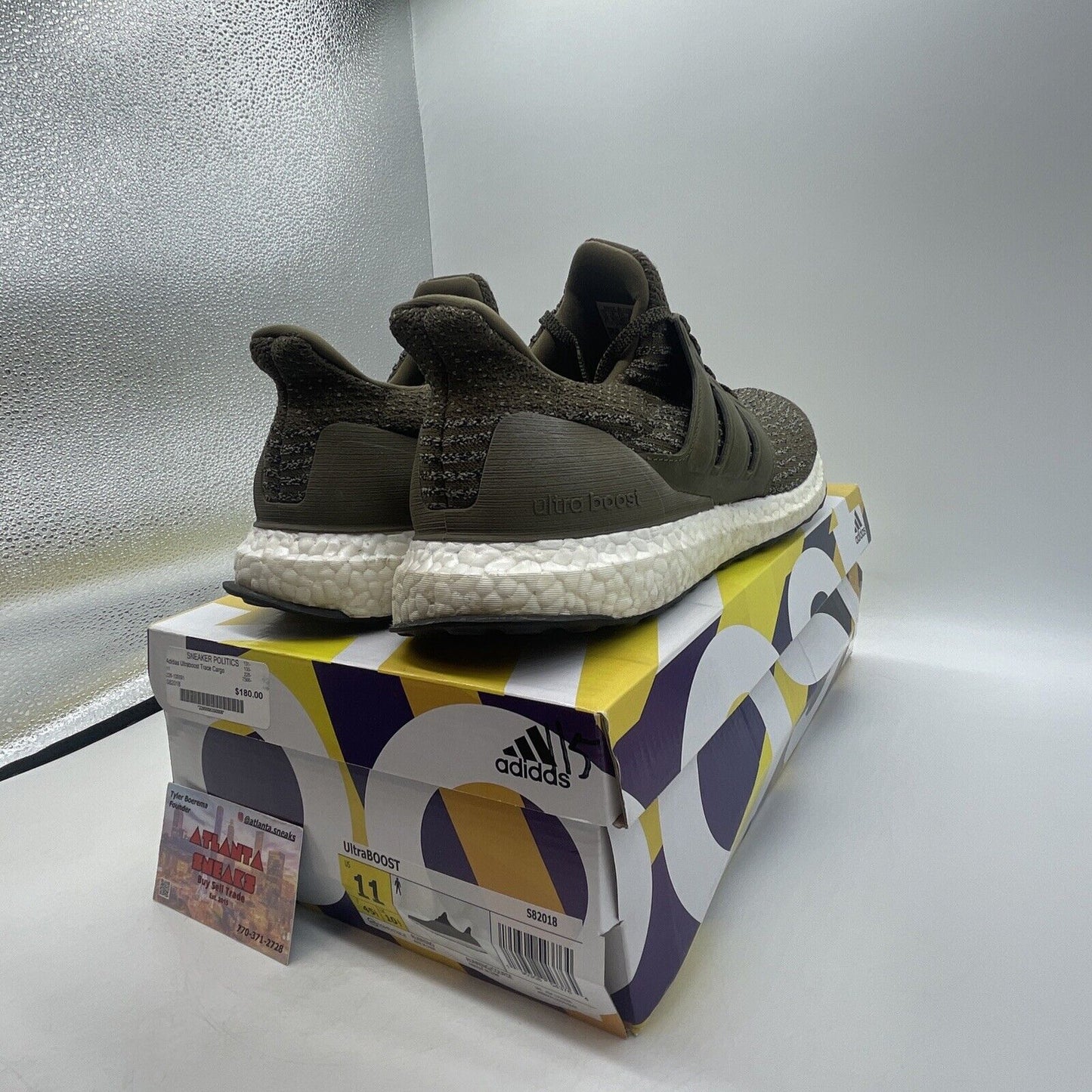 Size 11 - adidas UltraBoost 3.0 Trace Olive White (S82018)