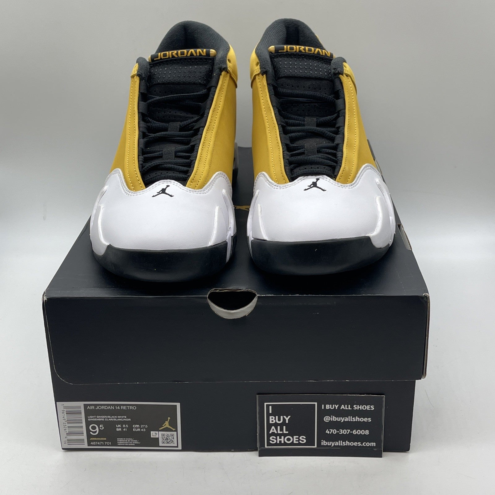 Size 9.5 - Air Jordan 14 Retro Light Ginger 2022 Suede Leather (487471-701)