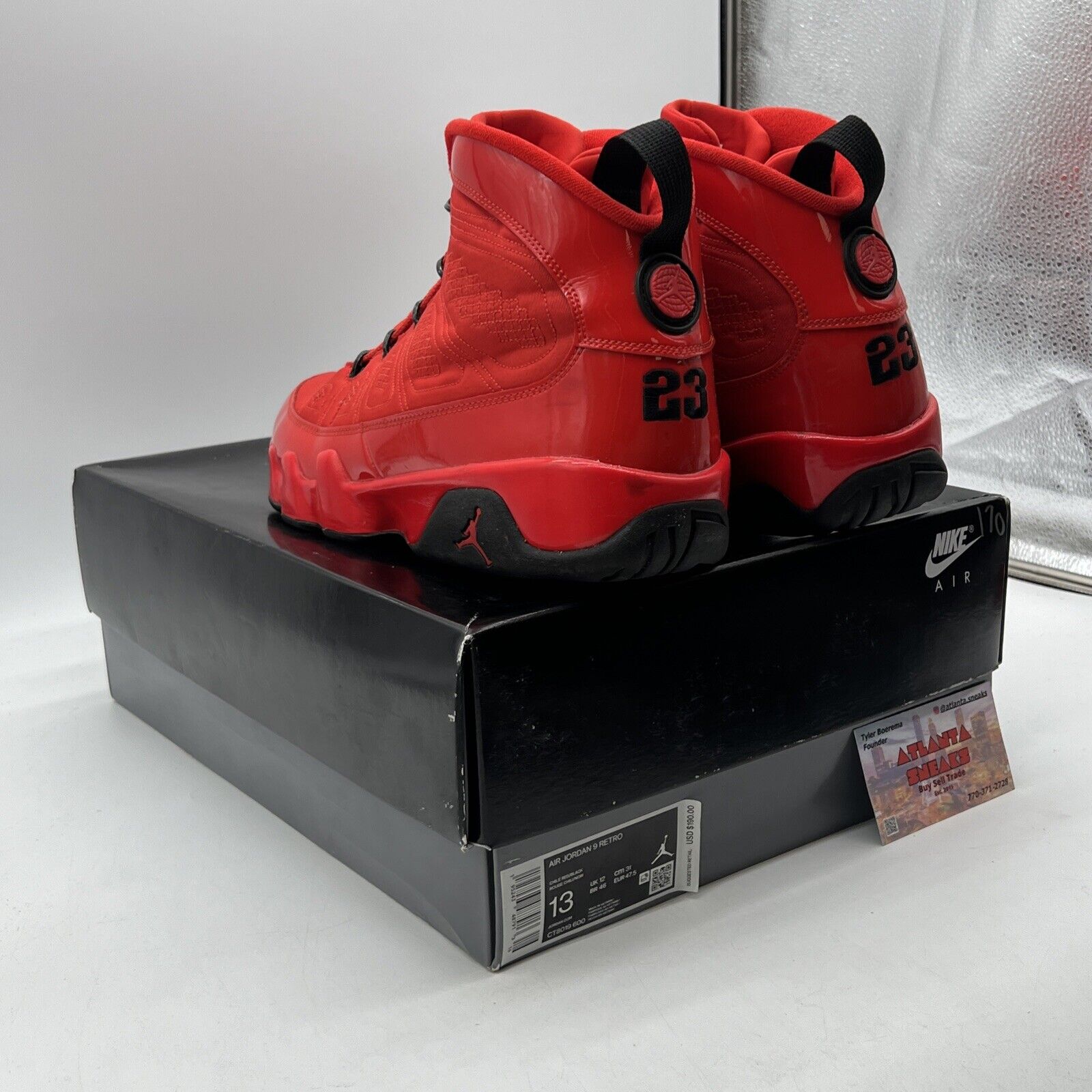 Size 13 - Jordan 9 Chile Red Black (CT8019-600)