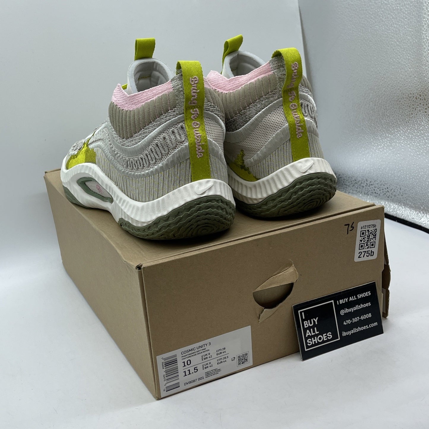 Size 10 - Nike Cosmic Unity 3 Phantom Bright Cactus Grey Green (DV9087-001)