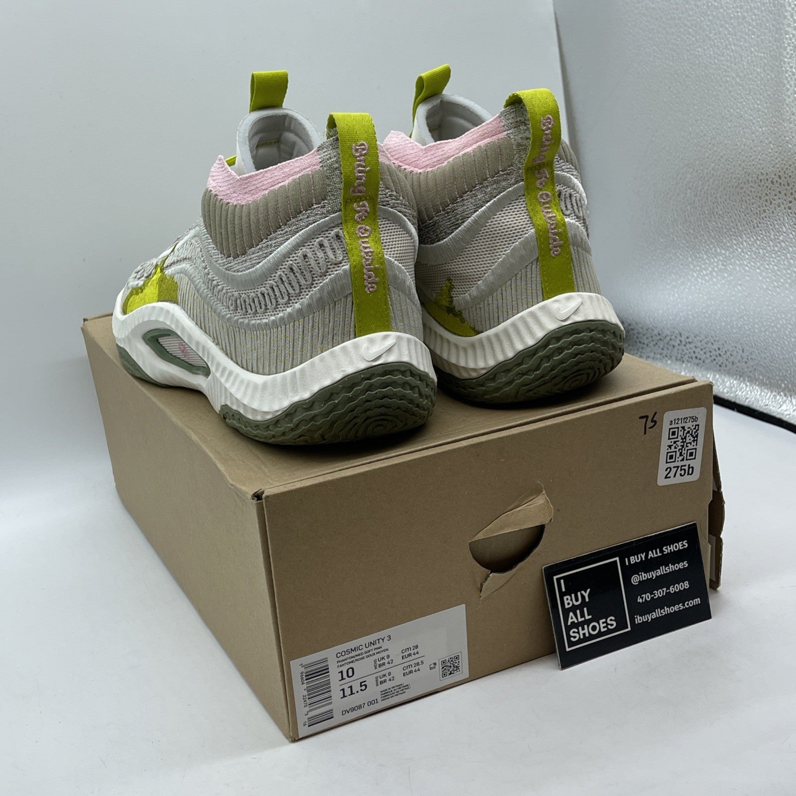 Size 10 - Nike Cosmic Unity 3 Phantom Bright Cactus Grey Green (DV9087-001)
