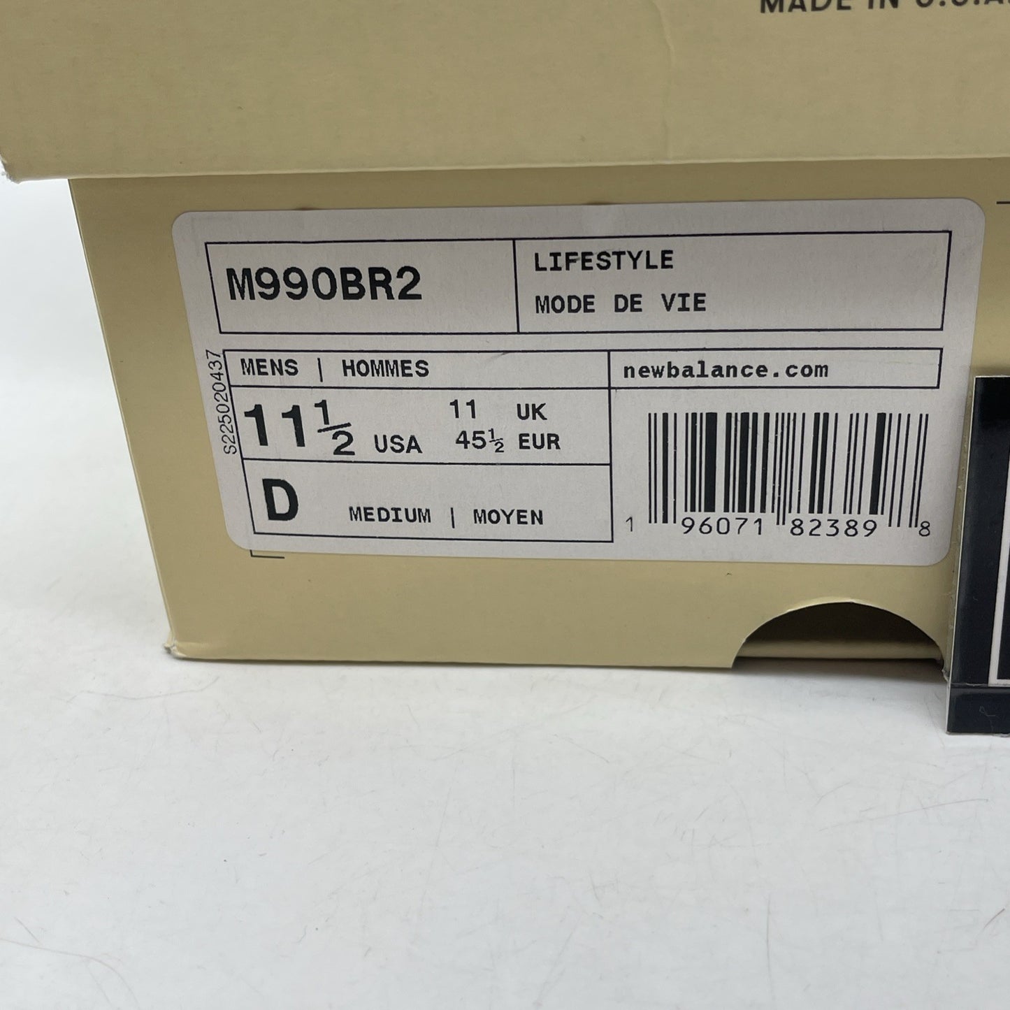 Size 11.5 - New Balance Teddy Santis x 990v2 Made in USA Brown Purple (M990BR2)