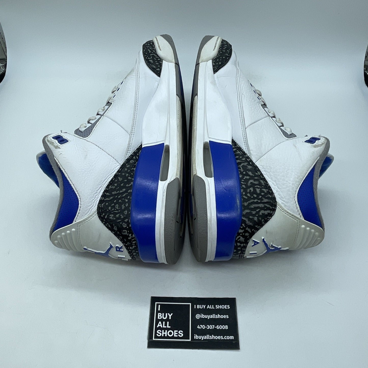 Size 12 - Jordan 3 Retro Mid Racer Blue Grey White Suede Leather (CT8532-145)