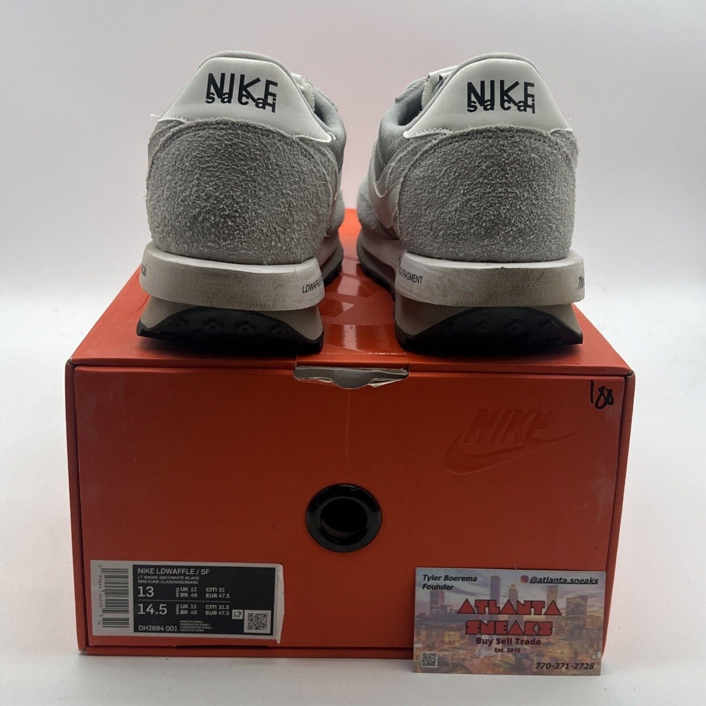 Size 13 - Nike LDV Waffle x Fragment Design x Sacai Gray (DH2684-001)