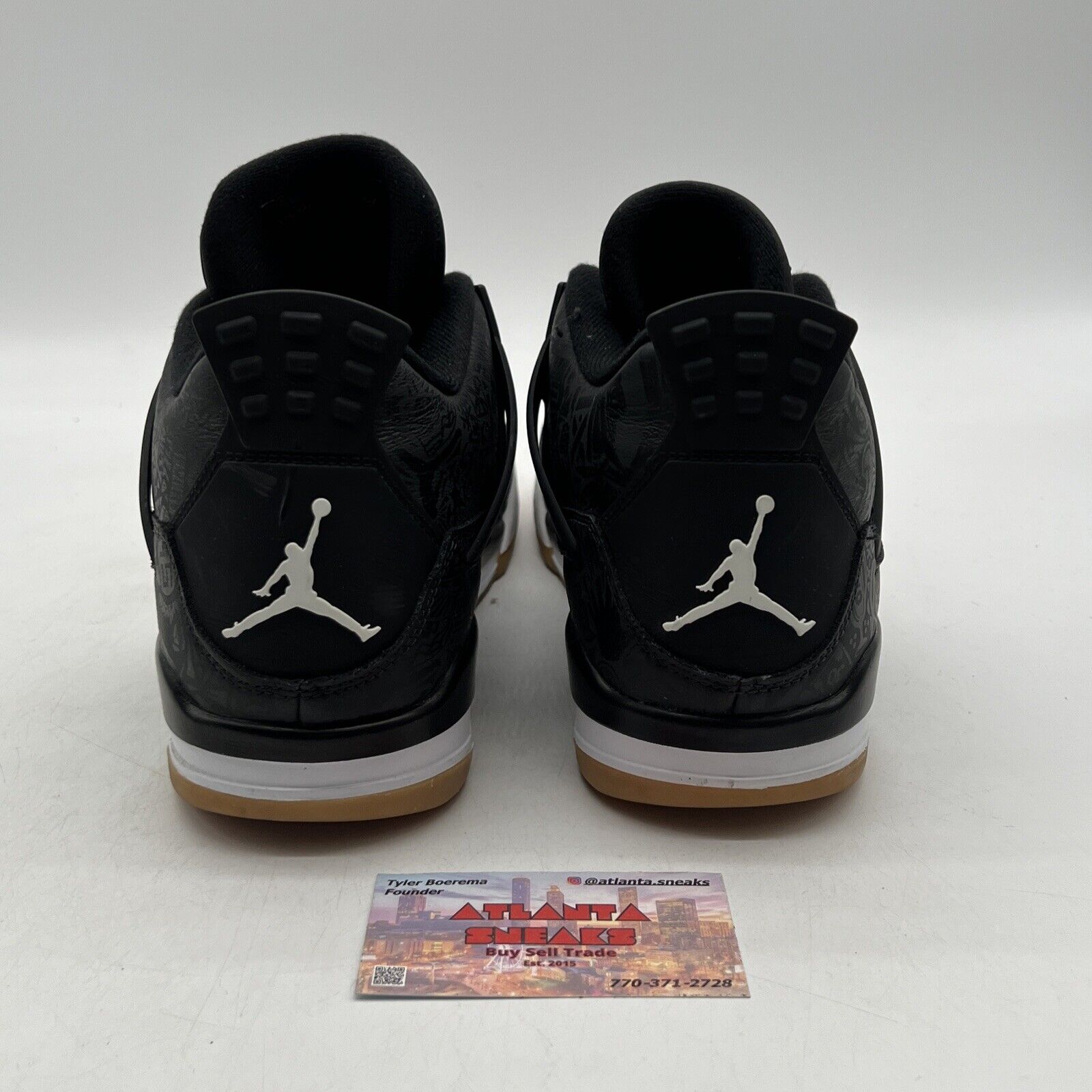 Size 11.5 - Jordan 4 Retro Laser, 30th Anniversary 2019 White Gum (CI1184-001)