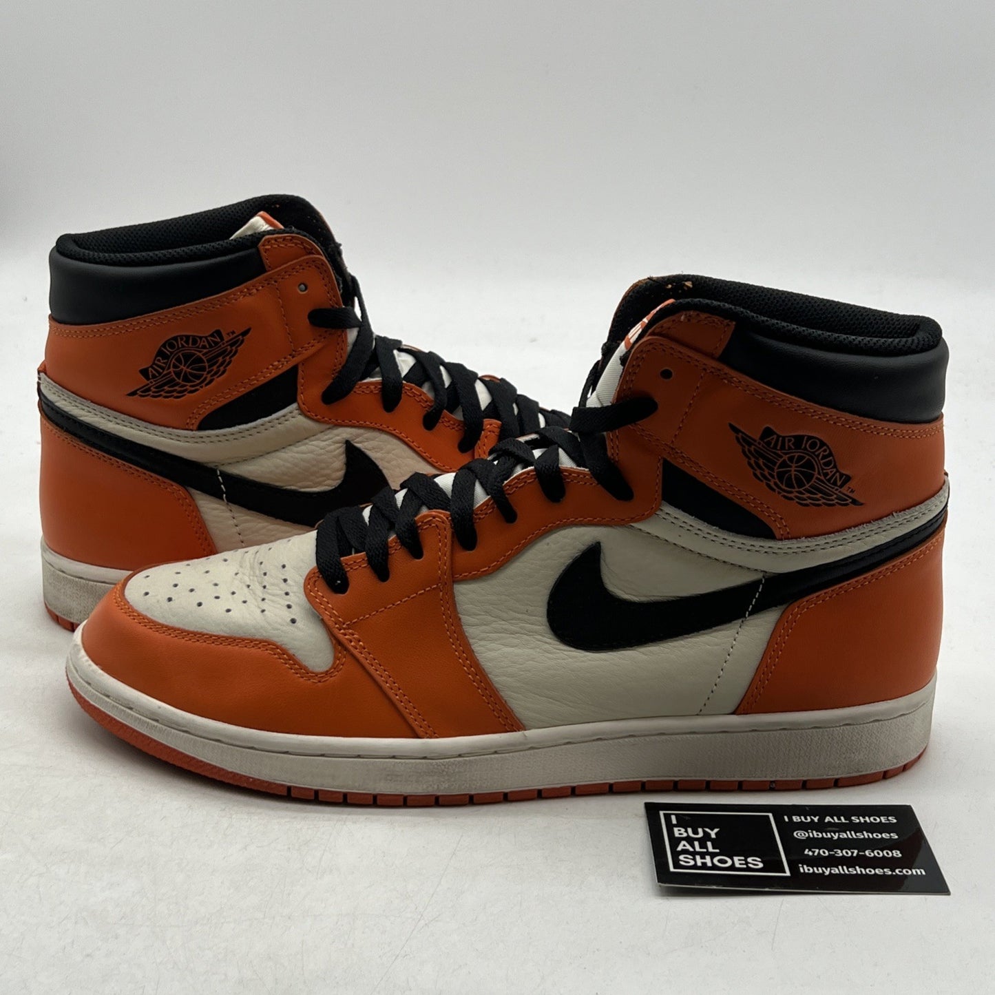 Size 12 - Air Jordan 1 Retro High OG shattered backboard away 2016 (555088-113)