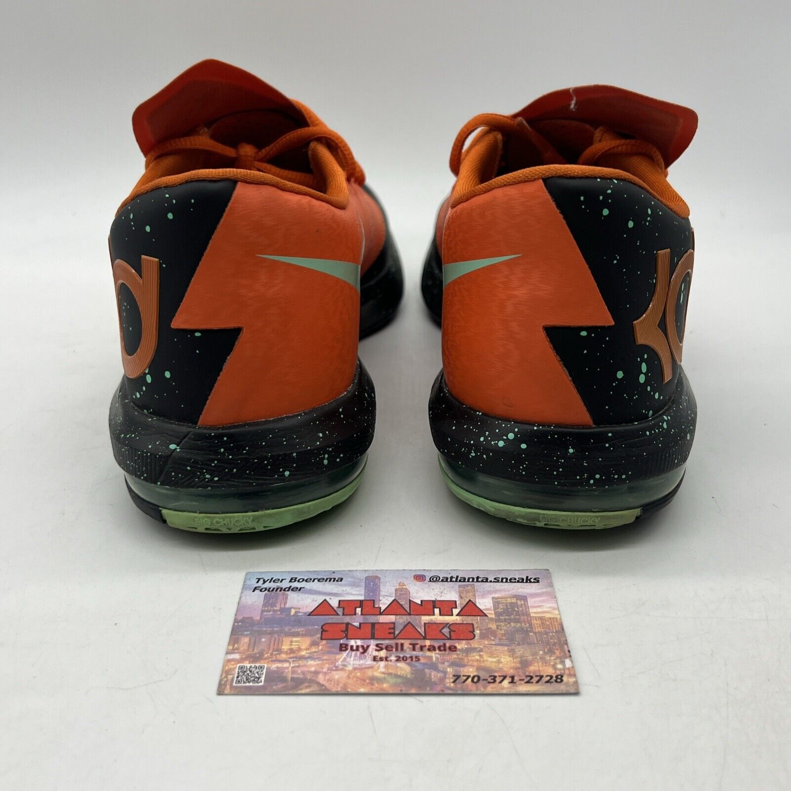 Size 9.5 - Nike KD 6 Texas - 599424-002 Black Orange Mint (599424-002)