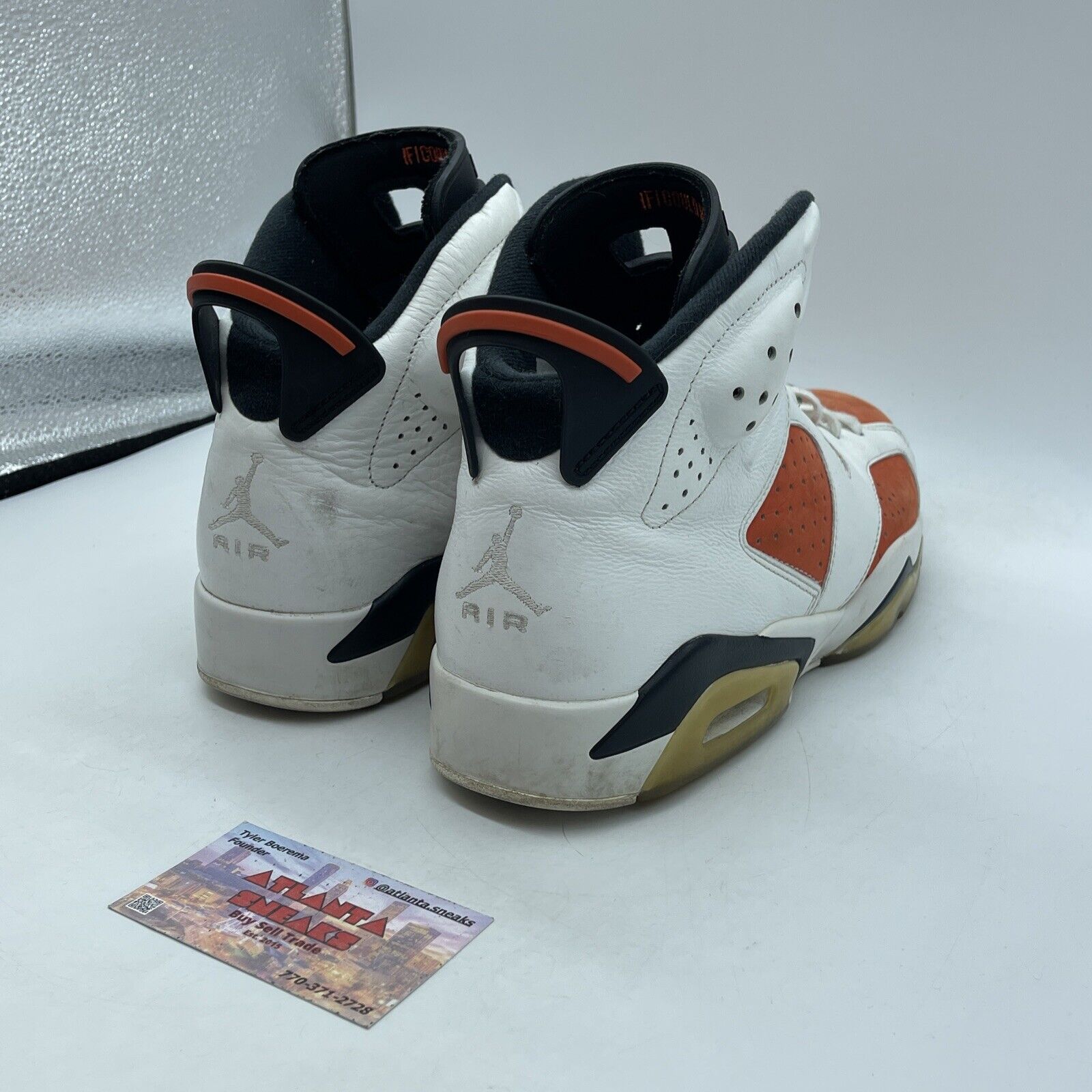 Size 10.5 - Air Jordan 6 Retro Gatorade Orange Suede White Leather (384664-145)