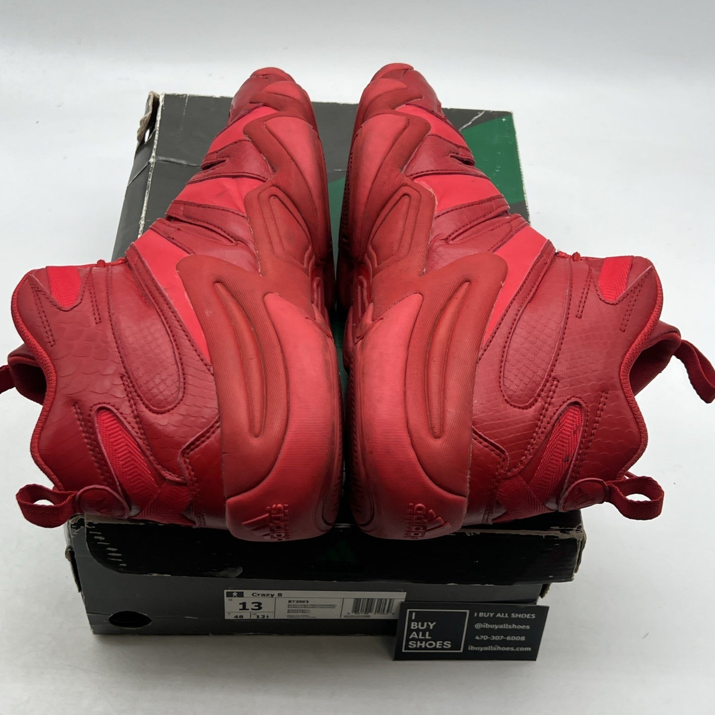 Size 13 - Adidas Crazy 8 Scarlet Red (B72993)