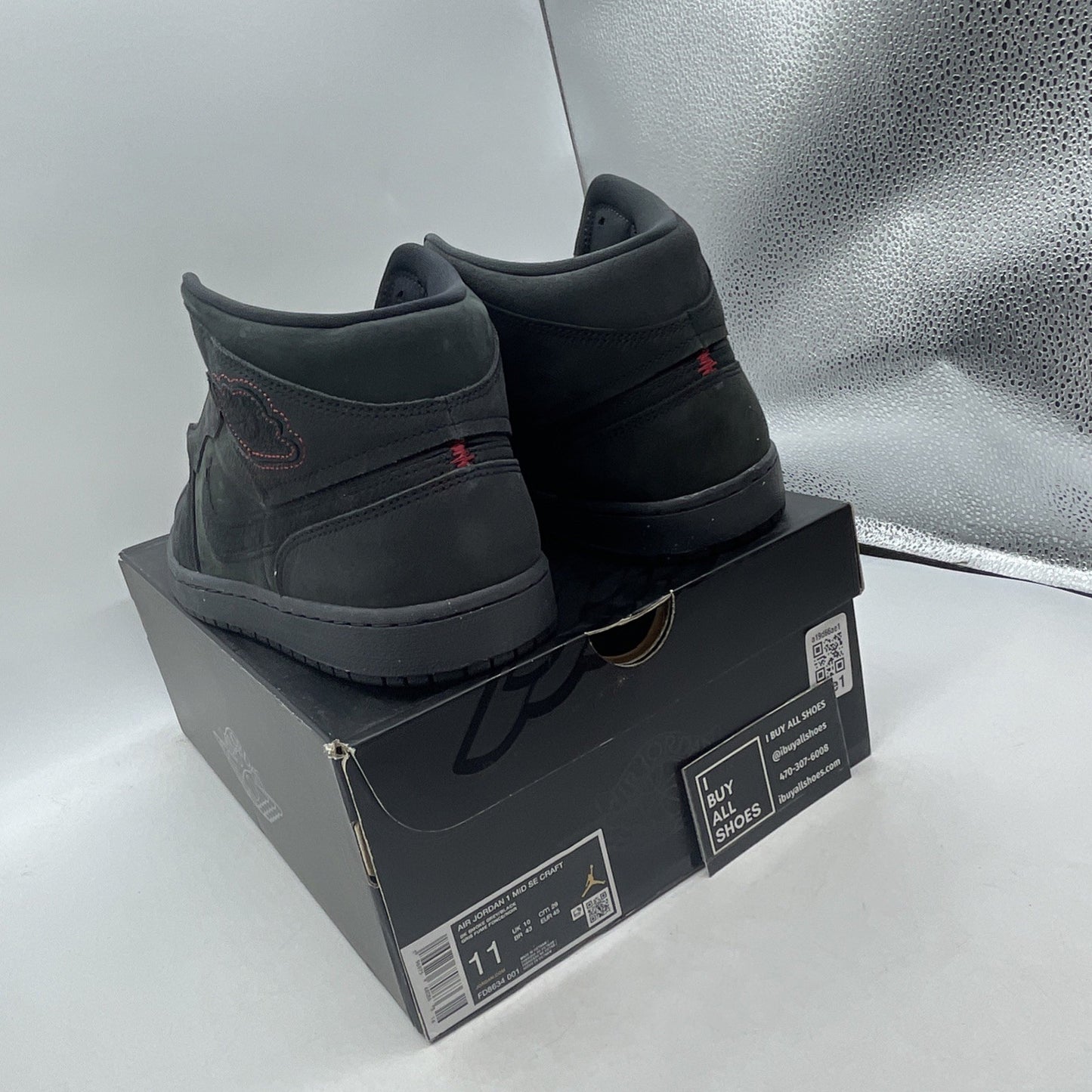 Size 11 - Air Jordan 1 SE Craft Mid Dark Smoke Red (FD8634-001)