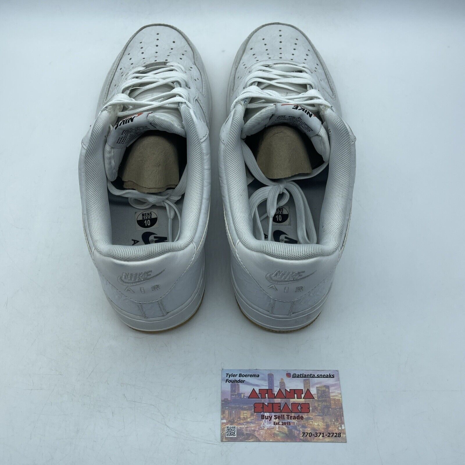 Size 10 - Nike Air Force 1 '07 LV8 Low Croco White Gum (718152-100)