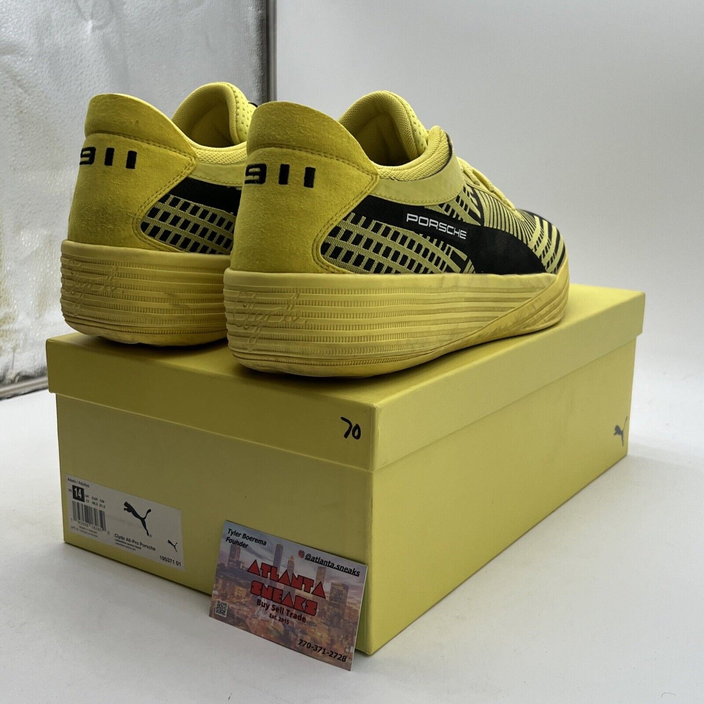 Size 14 - PUMA Porsche Legacy x Clyde All-Pro Celandine (195371-01)