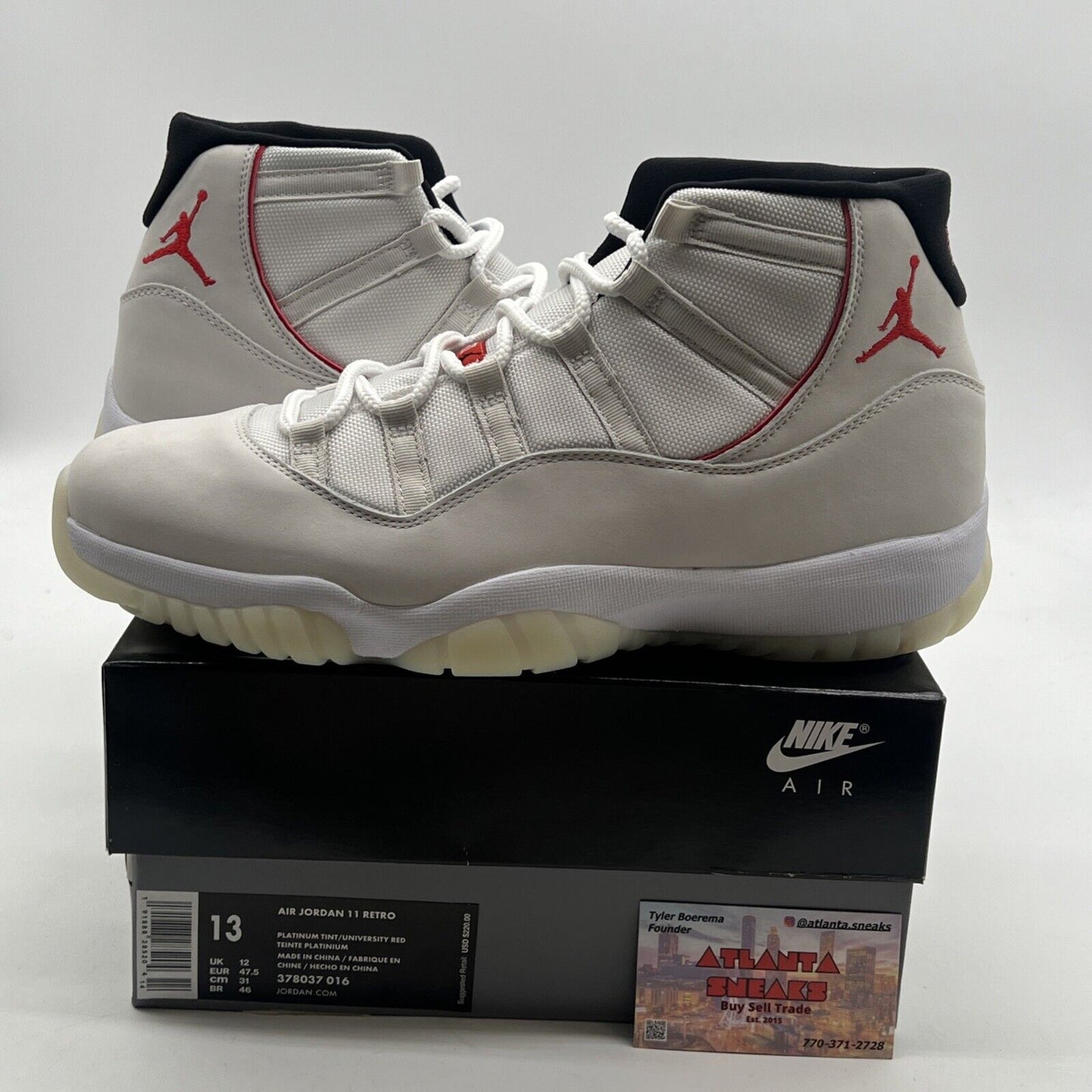Size 13 - Air Jordan 11 Retro Platinum Tint (378037-016)