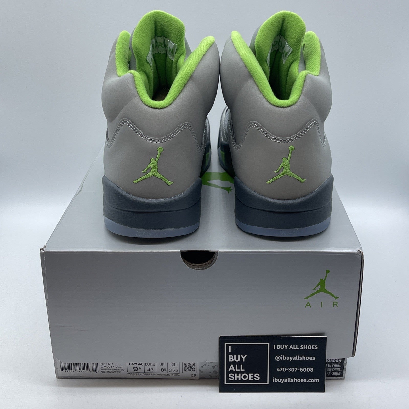 Size 9.5 - Jordan 5 Retro Green Bean Grey Leather (DM9014-003)