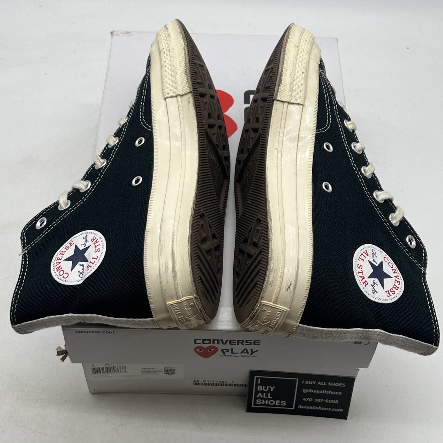 Size 9 - Converse Chuck Taylor All Star High x Comme des Garcons Play (150204C)