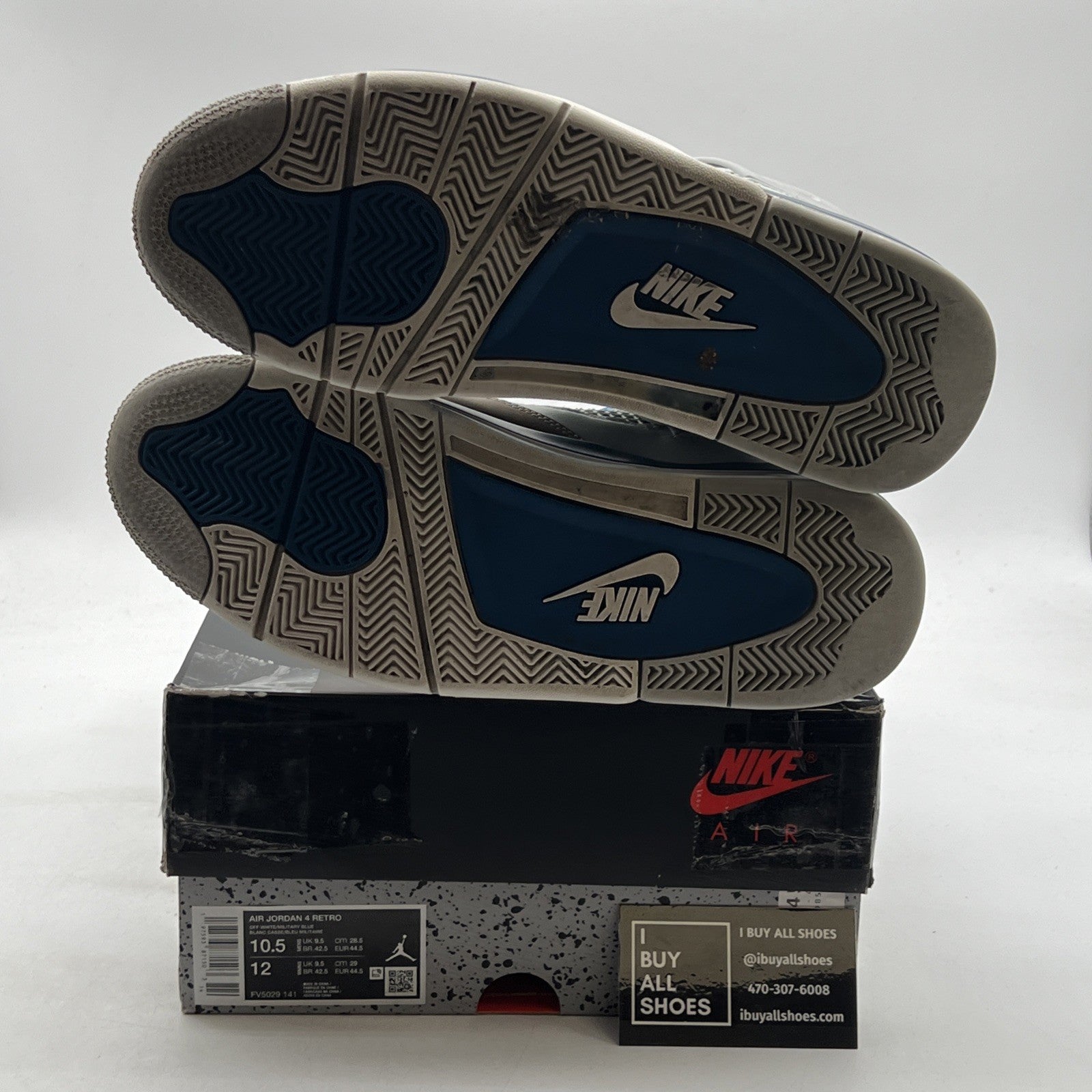 Size 10.5 - Air Jordan 4 Retro 2024 Military Blue (FV5029-141)