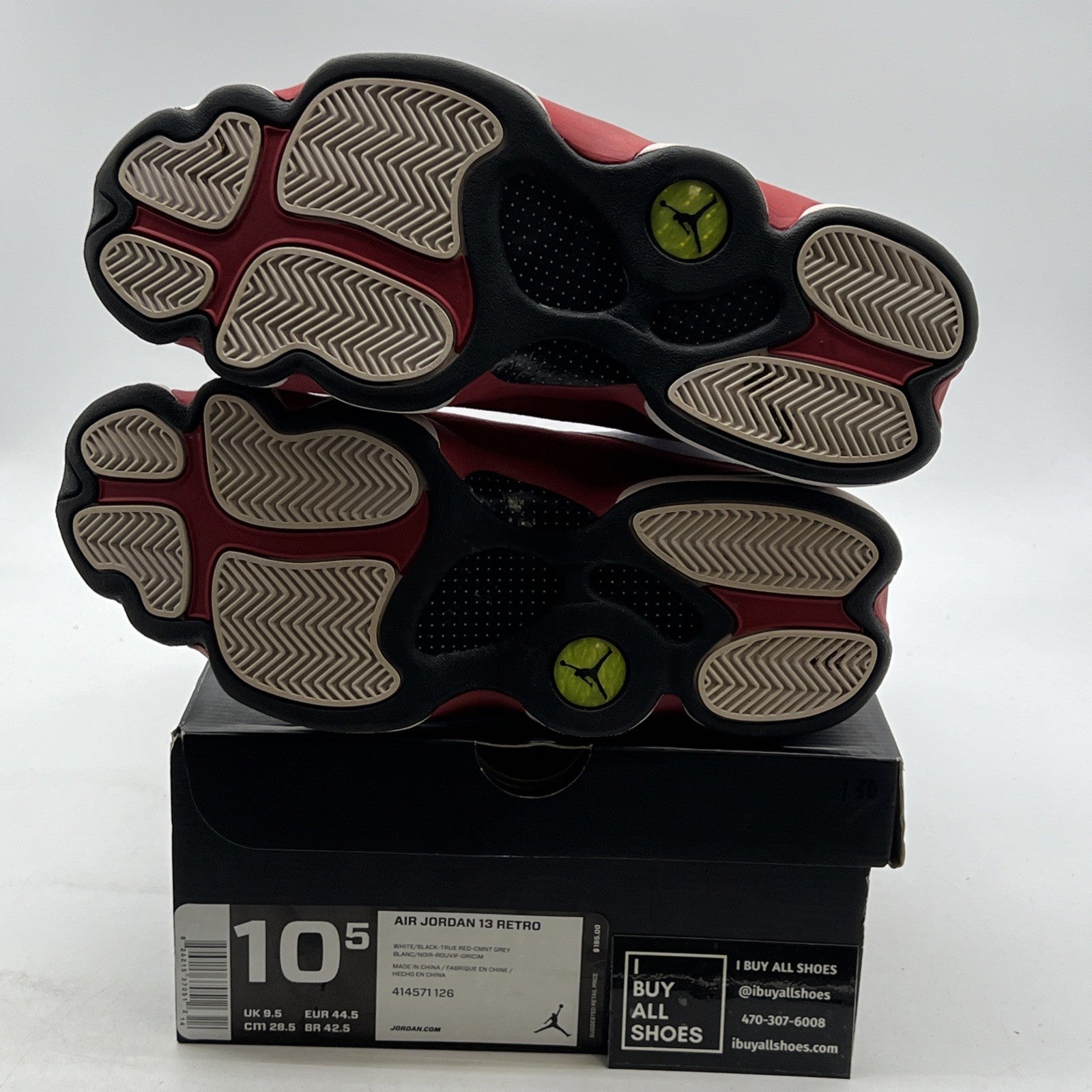 Size 10.5 - Air Jordan 13 Retro 2014 Grey Toe (414571-126)