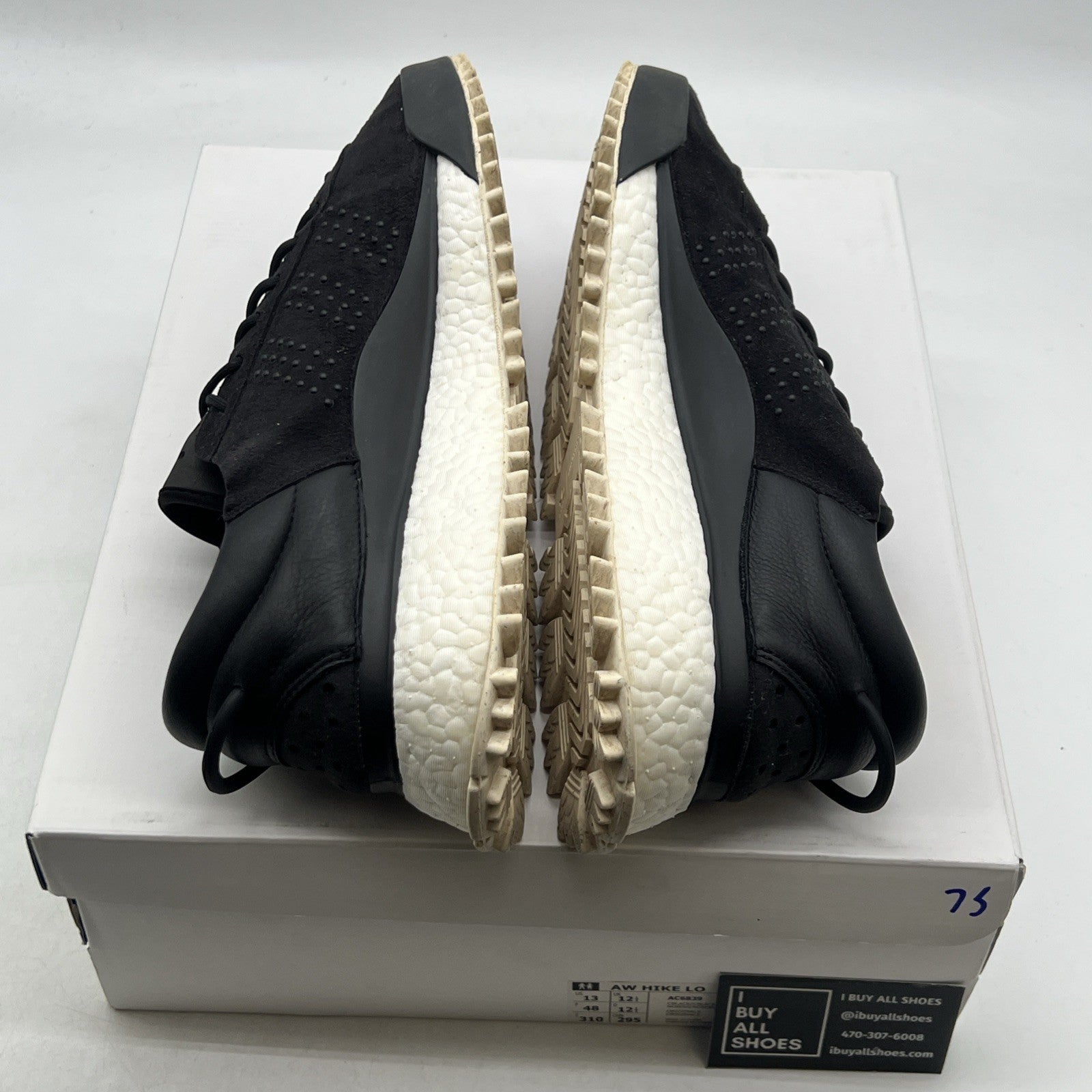 Size 13 - Adidas Alexander Wang x AW Hike Low Black (AC6839)